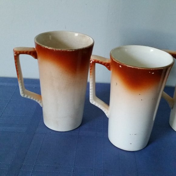 Antique Dresden China Porcelain Mugs Set of 4 Dresden China - Picture 10 of 15